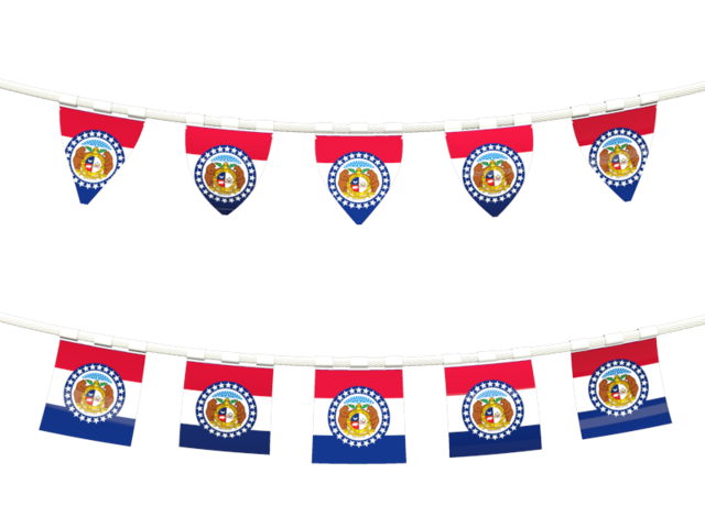 Rows of flags. Download flag icon of Missouri