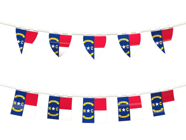 Rows of flags. Download flag icon of North Carolina