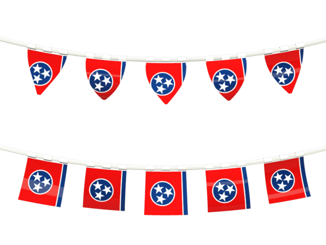 Rows of flags. Download flag icon of Tennessee