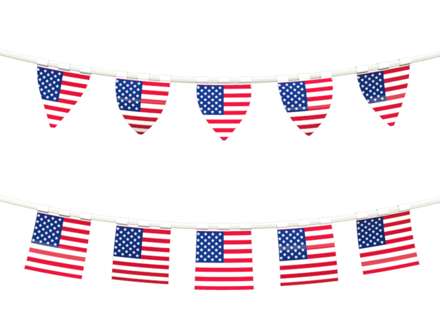 Rows of flags. Download flag icon of United States of America at PNG format