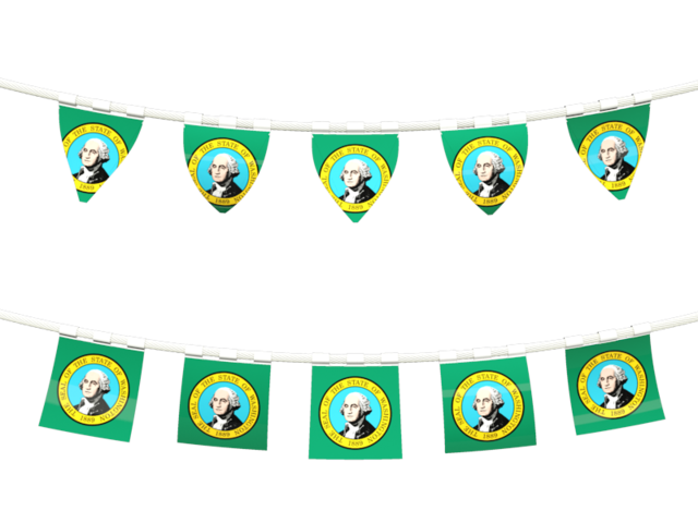 Rows of flags. Download flag icon of Washington