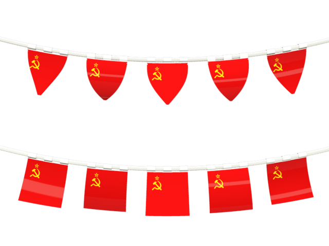 Rows of flags. Download flag icon of Soviet Union at PNG format