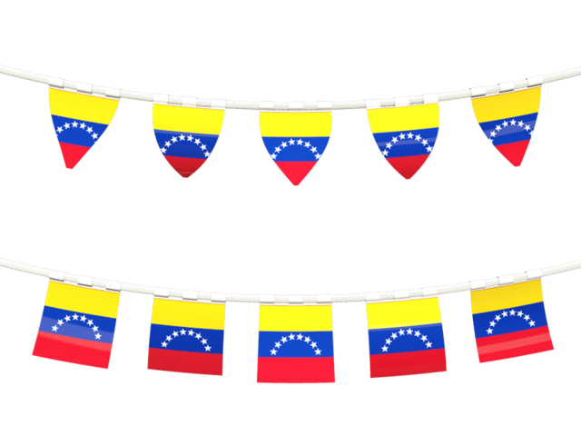 Ряд флажков. Скачать флаг. Венесуэла