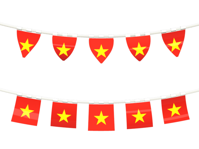 Rows of flags. Download flag icon of Vietnam at PNG format
