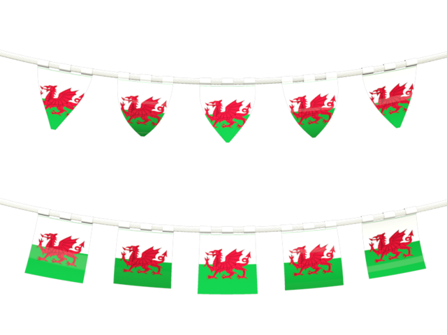 Rows of flags. Download flag icon of Wales at PNG format