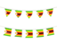 Зимбабве. Ряд флажков. Скачать иконку.