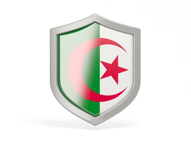 Shield icon. Download flag icon of Algeria at PNG format