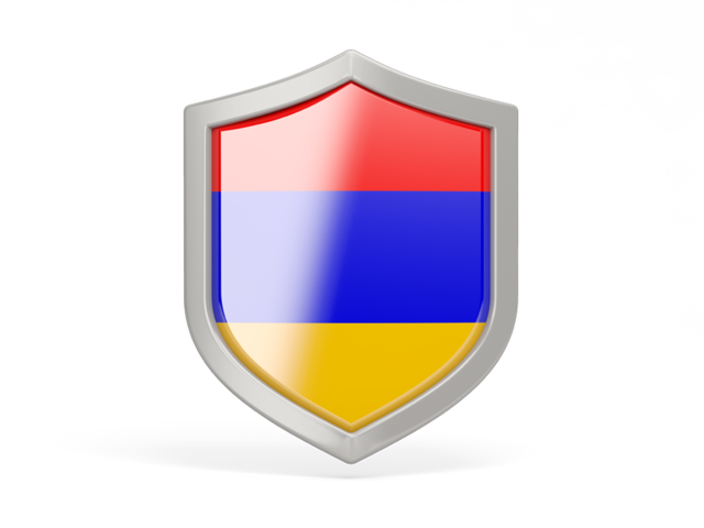 Иконка в форме щита. Скачать флаг. Армения