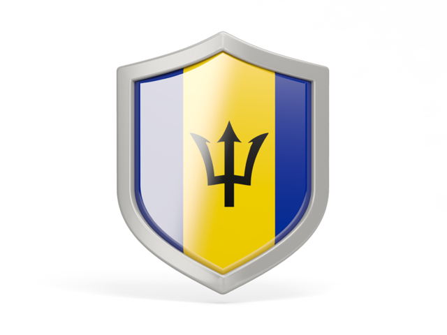 Shield icon. Download flag icon of Barbados at PNG format