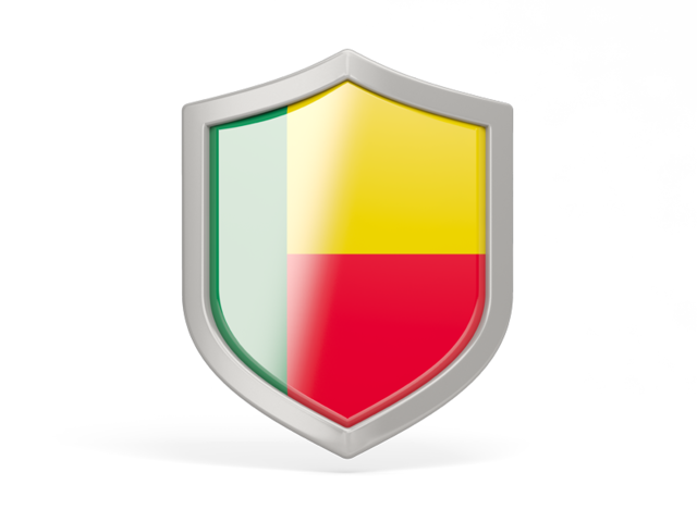 Shield icon. Download flag icon of Benin at PNG format