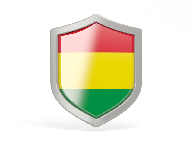 Shield icon. Download flag icon of Bolivia at PNG format