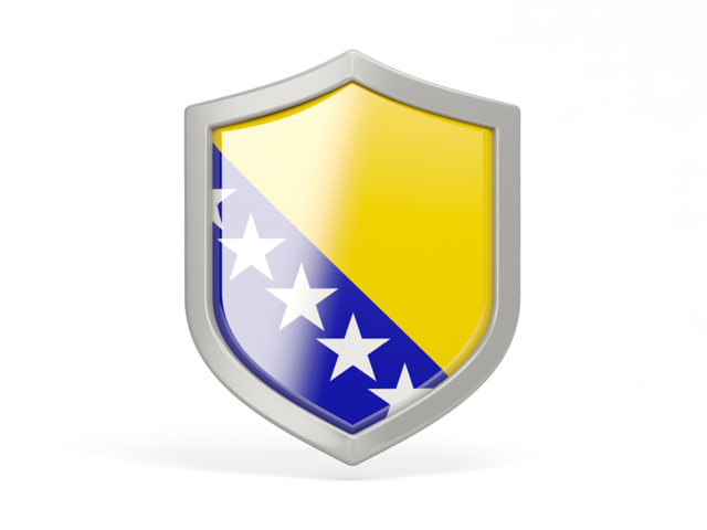 Shield icon. Download flag icon of Bosnia and Herzegovina at PNG format