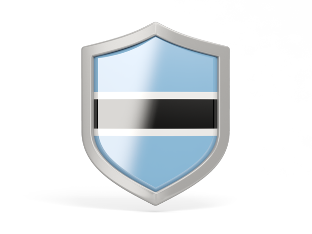 Shield icon. Download flag icon of Botswana at PNG format