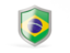 Brazil. Shield icon. Download icon.