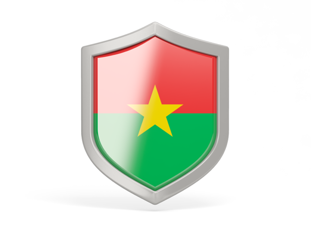 Shield icon. Download flag icon of Burkina Faso at PNG format