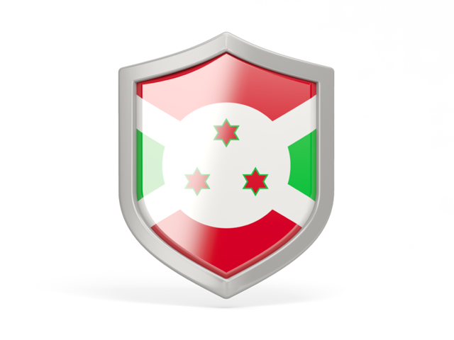 Shield icon. Download flag icon of Burundi at PNG format