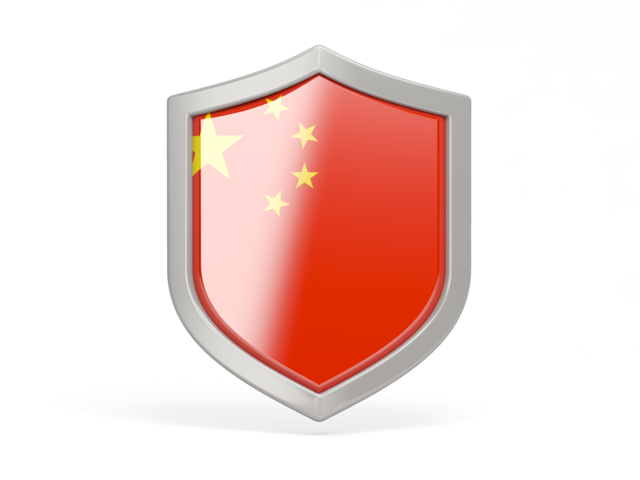 Shield icon. Download flag icon of China at PNG format