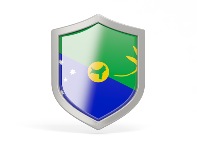 Shield icon. Download flag icon of Christmas Island at PNG format