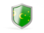 Cocos Islands. Shield icon. Download icon.