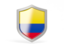 Colombia. Shield icon. Download icon.