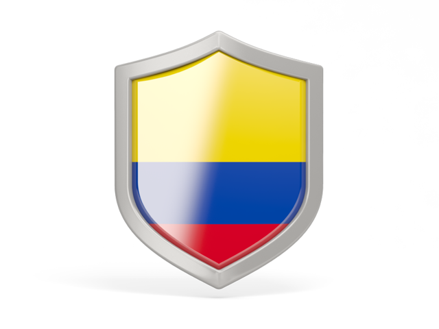 Shield icon. Download flag icon of Colombia at PNG format