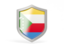Comoros. Shield icon. Download icon.