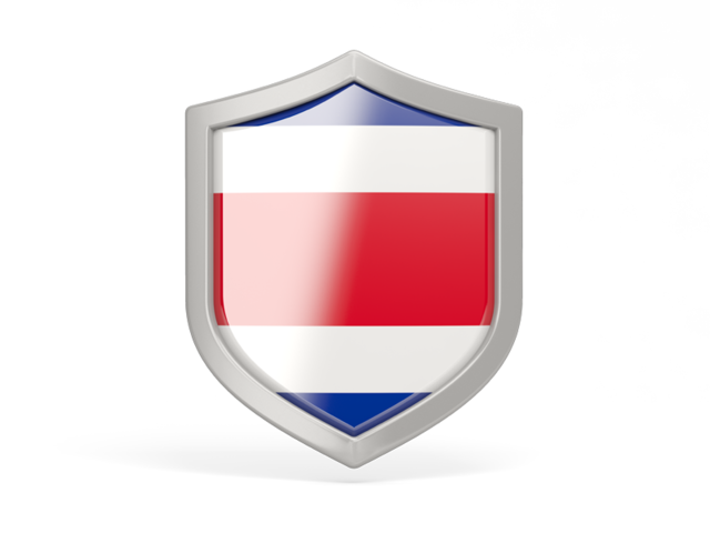 Shield icon. Download flag icon of Costa Rica at PNG format