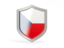 Czech Republic. Shield icon. Download icon.