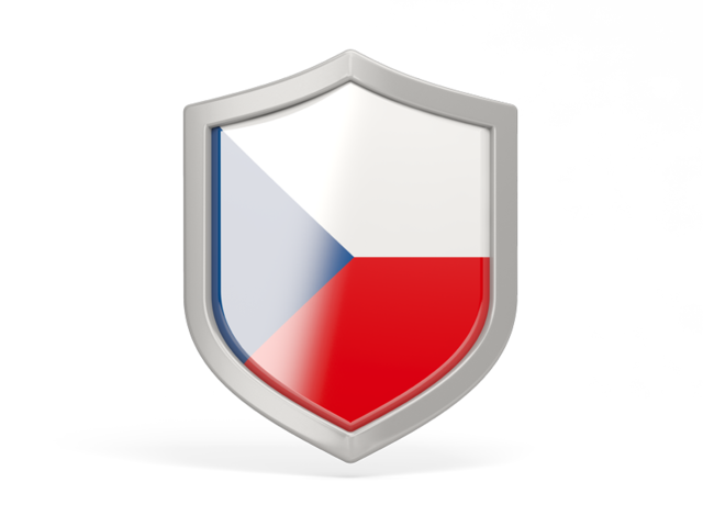 Shield icon. Download flag icon of Czech Republic at PNG format