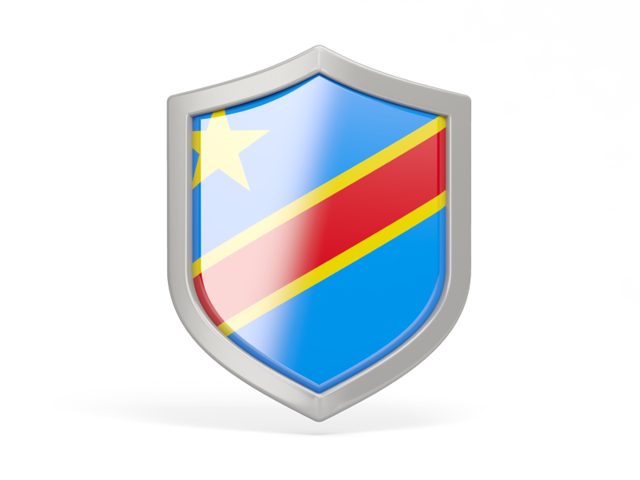 Shield icon. Download flag icon of Democratic Republic of the Congo at PNG format