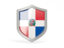 Dominican Republic. Shield icon. Download icon.