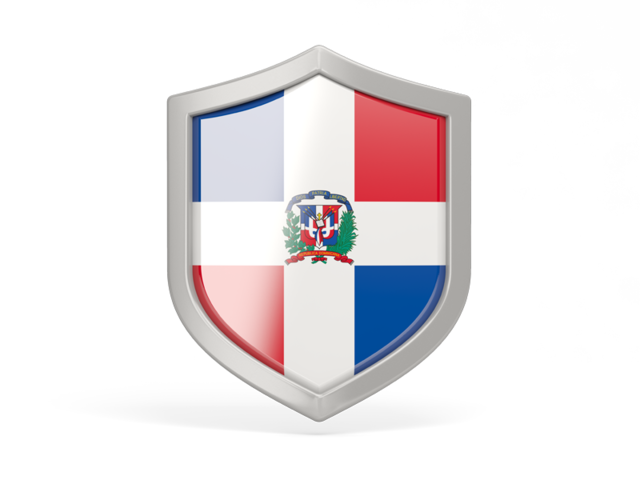 Shield icon. Download flag icon of Dominican Republic at PNG format