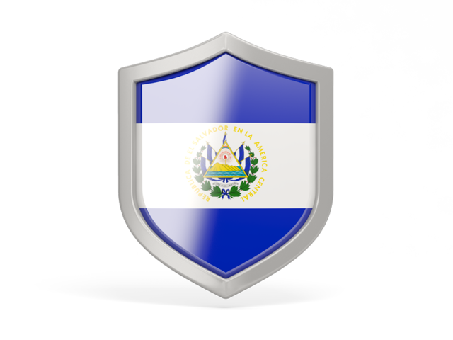 Shield icon. Download flag icon of El Salvador at PNG format