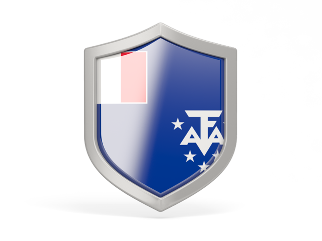 Shield icon. Download flag icon of French Southern and Antarctic Lands at PNG format