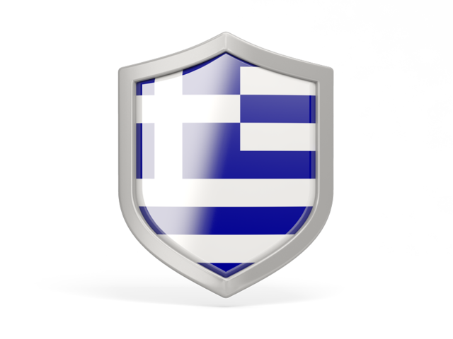 Shield icon. Download flag icon of Greece at PNG format