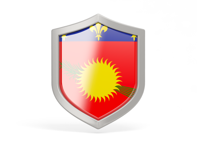 Shield icon. Download flag icon of Guadeloupe at PNG format