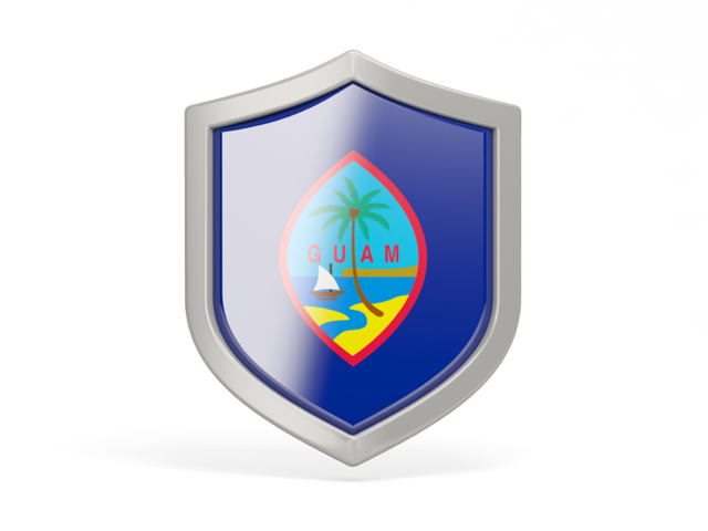 Shield icon. Download flag icon of Guam at PNG format