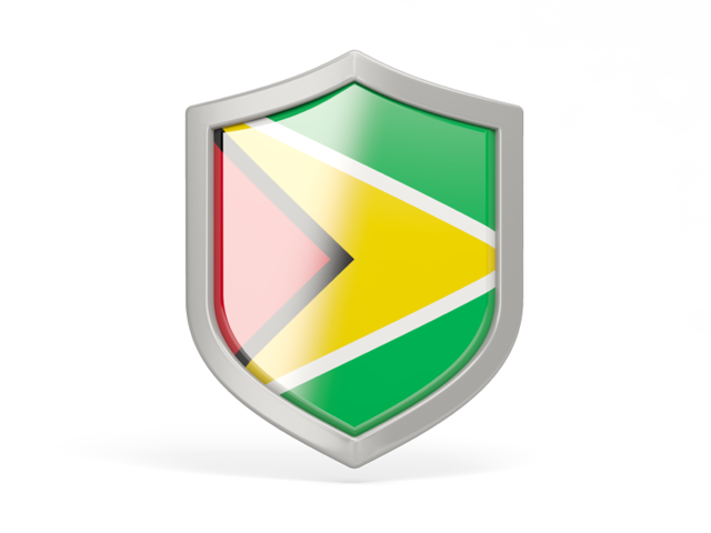 Shield icon. Download flag icon of Guyana at PNG format