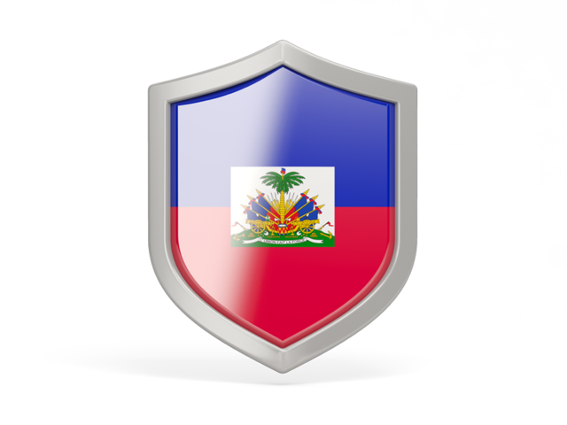 Иконка в форме щита. Скачать флаг. Гаити