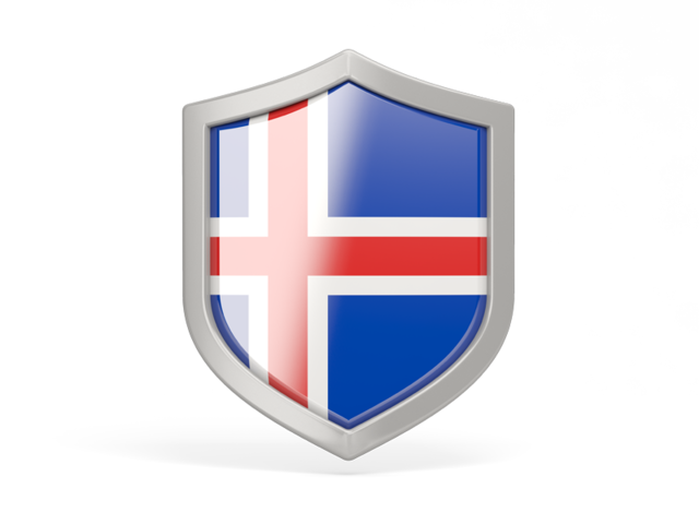Shield icon. Download flag icon of Iceland at PNG format