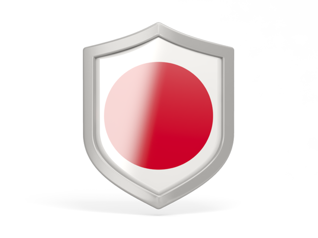 Shield icon. Download flag icon of Japan at PNG format