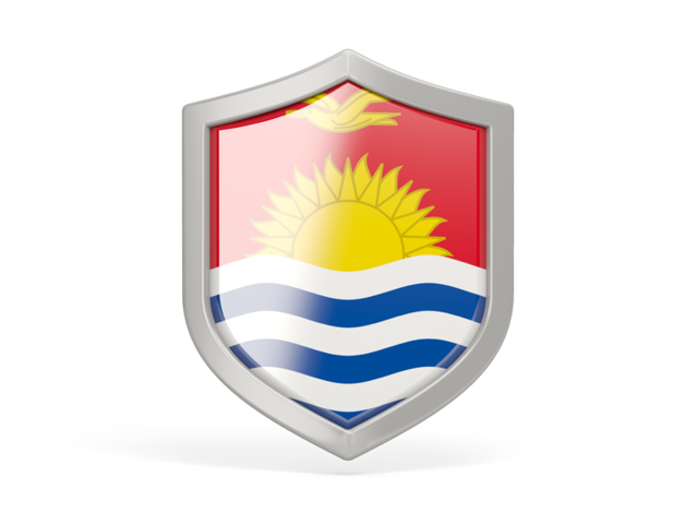 Иконка в форме щита. Скачать флаг. Кирибати