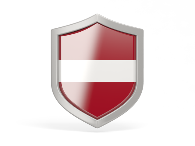 Shield icon. Download flag icon of Latvia at PNG format