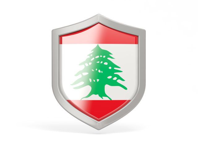 Shield icon. Download flag icon of Lebanon at PNG format
