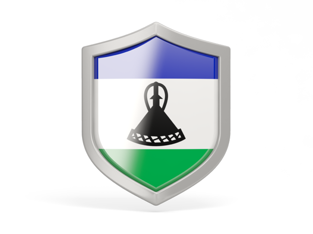 Shield icon. Download flag icon of Lesotho at PNG format