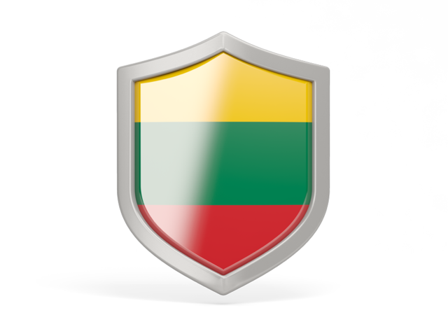 Shield icon. Download flag icon of Lithuania at PNG format