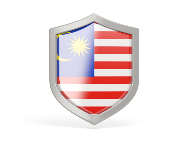 Shield icon. Download flag icon of Malaysia at PNG format