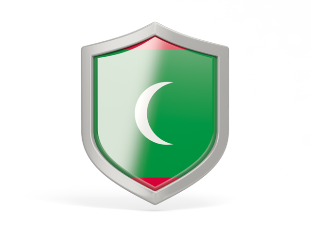 Shield icon. Download flag icon of Maldives at PNG format