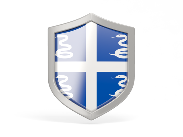 Shield icon. Download flag icon of Martinique at PNG format