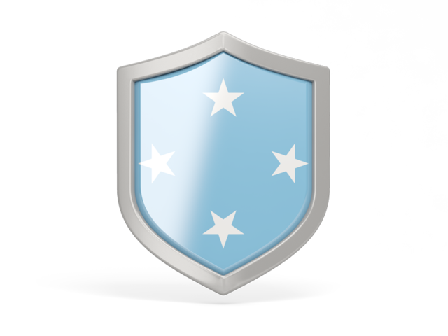 Shield icon. Download flag icon of Micronesia at PNG format